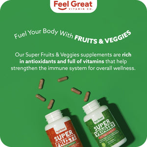 Fruit and Vegetable Capsules Tablets feelgreat365 