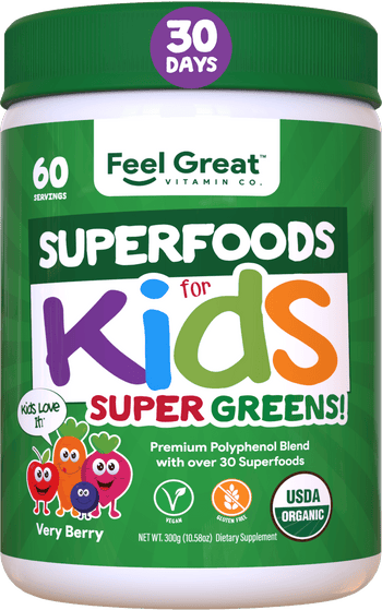 Kids Superfood Greens - Berry Superfoods feelgreat365 