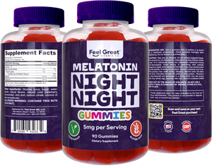 Melatonin 5mg Gummies Supplements feelgreat365 