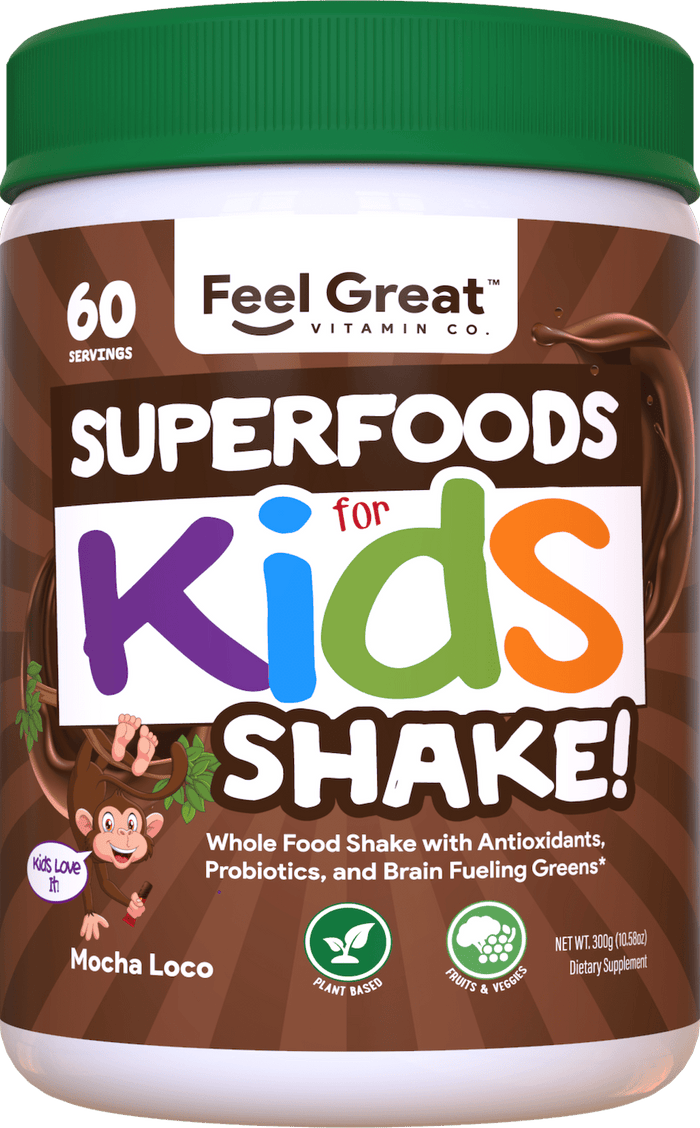 USDA Organic Kids Superfood Mocha Shake