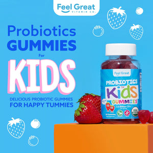 USDA Organic Probiotics for Kids Gummies Kids feelgreat365 