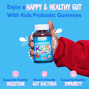 USDA Organic Probiotics for Kids Gummies Kids feelgreat365 