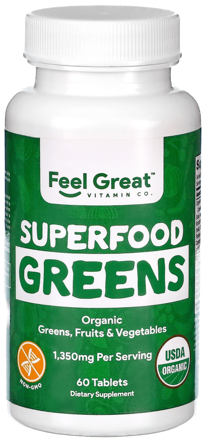 USDA Organic Super Greens Fruit & Vegetable Multivitamin
