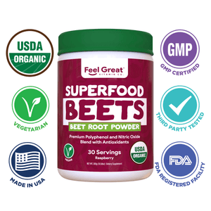 USDA Organic Superfood Beets - Berry Superfoods feelgreat365 