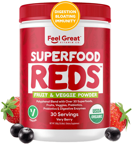 USDA Organic Superfood Reds - Berry Superfoods feelgreat365 