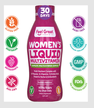 Women's Liquid Superfood Multivitamin Vitamins feelgreat365 